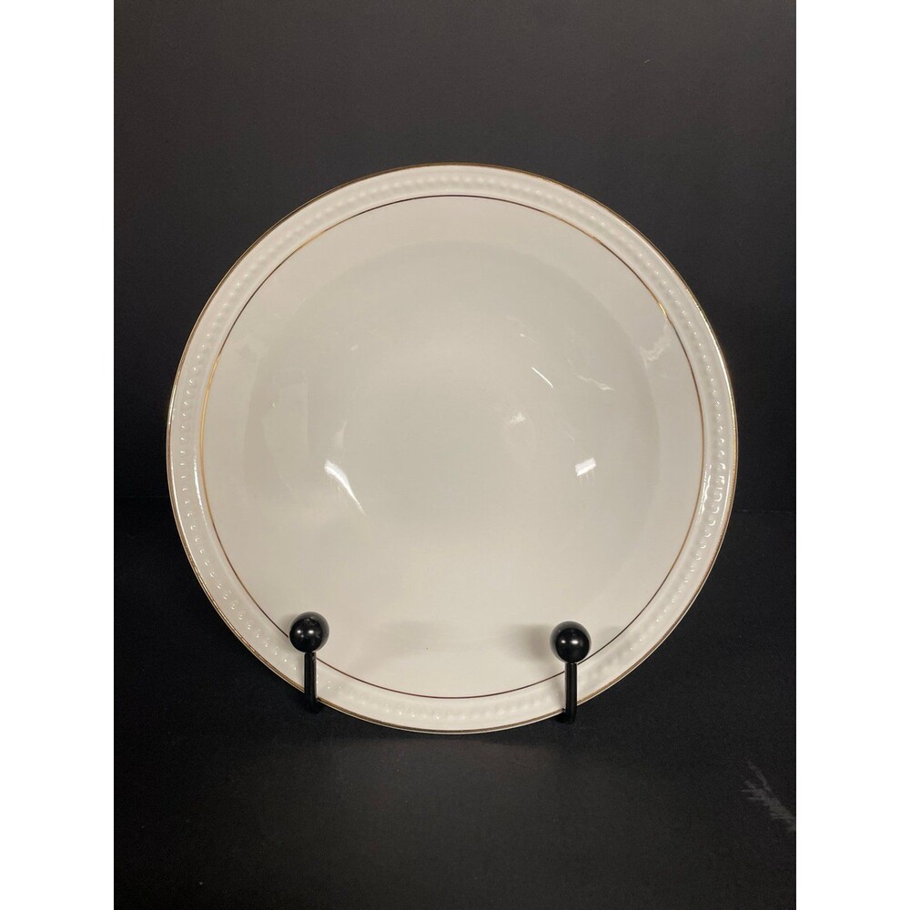 Gibson Elite - Golden Estate | Vegetable/Serving Bowl 9" | White and Gold